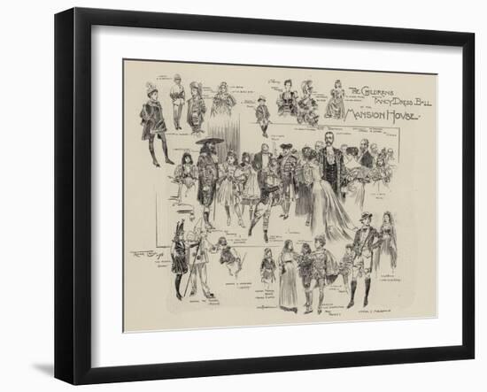 The Childrens Fancy Dress Ball at the Mansion House-Frank Craig-Framed Giclee Print