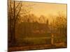 The Chill of Autumn, 1881 oil on board-John Atkinson Grimshaw-Mounted Giclee Print