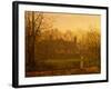 The Chill of Autumn, 1881 oil on board-John Atkinson Grimshaw-Framed Giclee Print