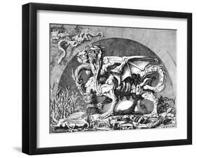 The Chimera (La Chimère De Monsieur Desprez)-Louis Jean Desprez-Framed Art Print