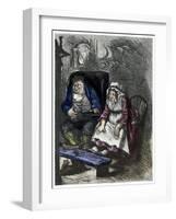 The Chimes by Charles Dickens-Frederick Barnard-Framed Giclee Print