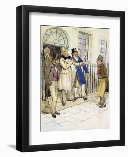 The Chimes by Charles Dickens-Hugh Thomson-Framed Premium Giclee Print