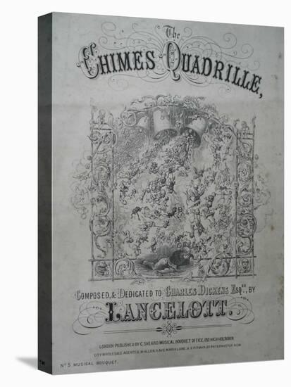 The Chimes Quadrille, Lancelott Song Sheet, 1855-null-Stretched Canvas