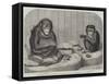 The Chimpanzee and the Ourang-Outang at the Zoological Society's Gardens, Regent's Park-Friedrich Wilhelm Keyl-Framed Stretched Canvas