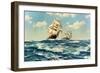 The China Tea Run, Clippers 'Ariel' and 'Taeping', c.1993-James Brereton-Framed Giclee Print