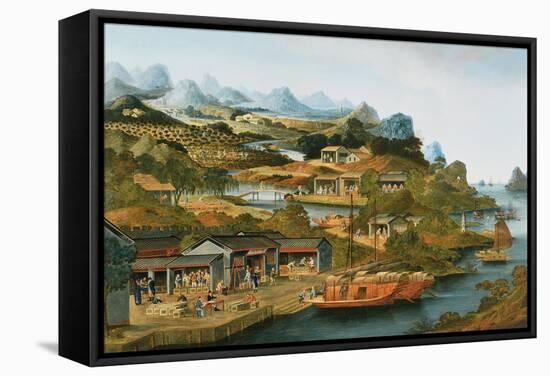 The China Tea Trade, 1790-1800-null-Framed Stretched Canvas