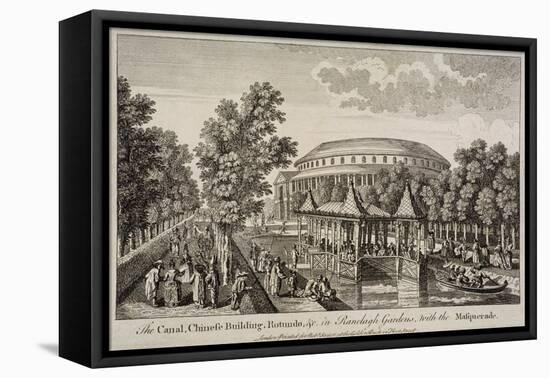 The Chinese Building and Rotunda in Ranelagh Gardens, Chelsea, London, C1750-null-Framed Stretched Canvas