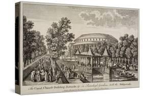 The Chinese Building and Rotunda in Ranelagh Gardens, Chelsea, London, C1750-null-Stretched Canvas