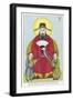 The Chinese Deity Sun Sze-Miao Lord of Medicinal Plants-null-Framed Art Print