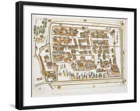 The Chinese Factory in Nagasaki Founded 1688, Book from Illustrations of Japan ... Anecdotes of the-Isaac Titsingh-Framed Giclee Print