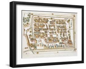 The Chinese Factory in Nagasaki Founded 1688, Book from Illustrations of Japan ... Anecdotes of the-Isaac Titsingh-Framed Giclee Print