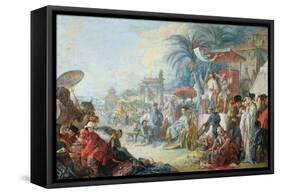 The Chinese Fair, C.1742-Francois Boucher-Framed Stretched Canvas