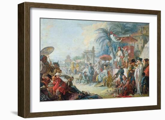 The Chinese Fair, C.1742-Francois Boucher-Framed Giclee Print