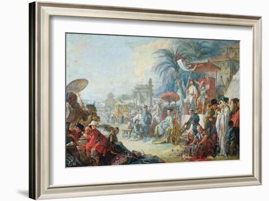 The Chinese Fair, C.1742-Francois Boucher-Framed Giclee Print