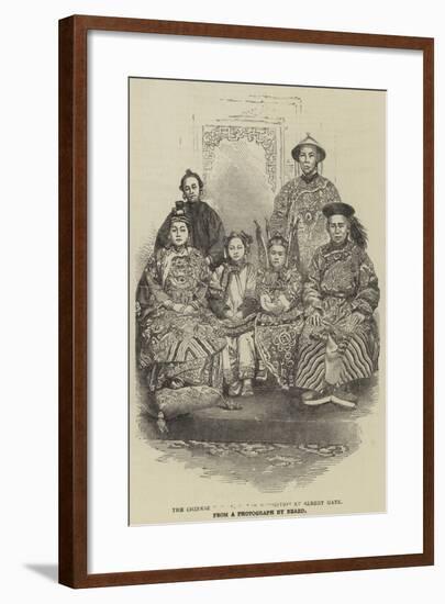 The Chinese Family, in the Exhibition at Albert Gate-null-Framed Giclee Print