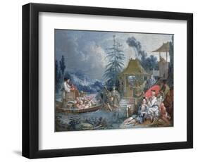 The Chinese Fishermen, circa 1742-Francois Boucher-Framed Giclee Print