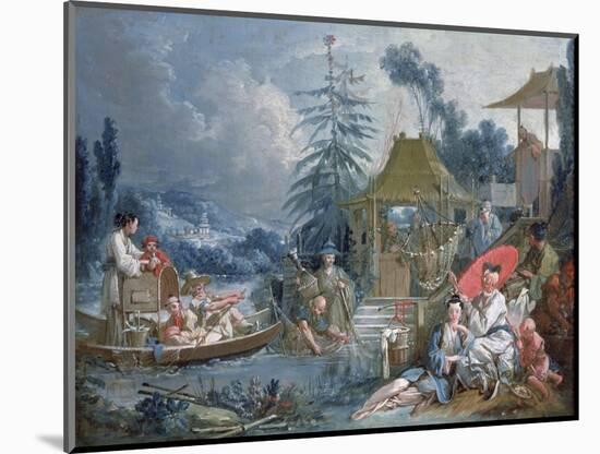 The Chinese Fishermen, circa 1742-Francois Boucher-Mounted Giclee Print