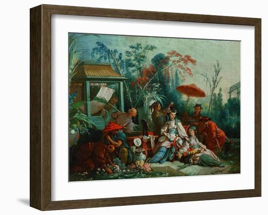 The Chinese Garden, 1742-Francois Boucher-Framed Giclee Print