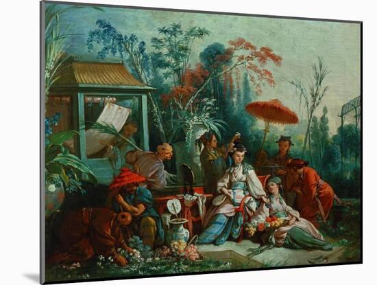 The Chinese Garden, 1742-Francois Boucher-Mounted Giclee Print