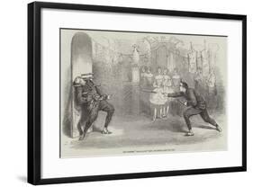 The Chinese Impalement Feat, at Drury-Lane Theatre-null-Framed Giclee Print