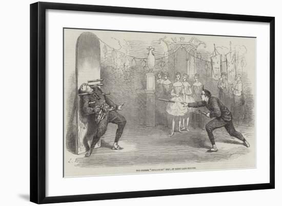 The Chinese Impalement Feat, at Drury-Lane Theatre-null-Framed Giclee Print