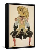 The Chinese Mandarin, Costume Design for 'Sleeping Beauty', 1921 (Pencil, W/C and Gouache)-Leon Bakst-Framed Stretched Canvas