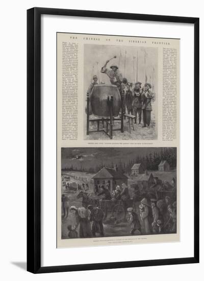 The Chinese on the Siberian Frontier-Paul Frenzeny-Framed Giclee Print