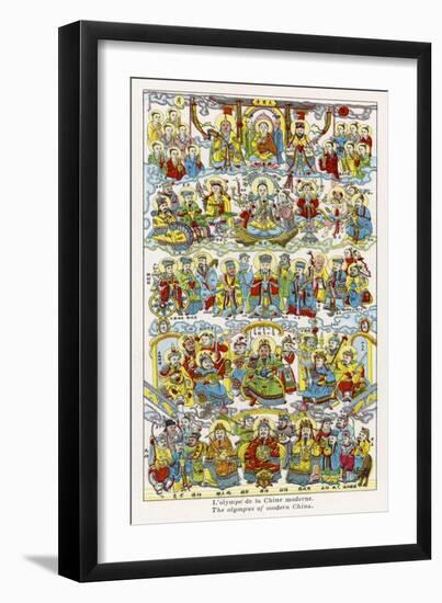 The Chinese Pantheon Just a Few of the Countless Chinese Deities!-null-Framed Art Print
