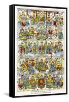 The Chinese Pantheon Just a Few of the Countless Chinese Deities!-null-Framed Stretched Canvas