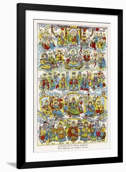 The Chinese Pantheon Just a Few of the Countless Chinese Deities!-null-Framed Art Print