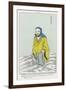 The Chinese Patriarch the Bodhidharma Po-Ti Ta-Mo Needing to Cross the Yangtse River Stands-null-Framed Art Print