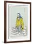 The Chinese Patriarch the Bodhidharma Po-Ti Ta-Mo Needing to Cross the Yangtse River Stands-null-Framed Art Print