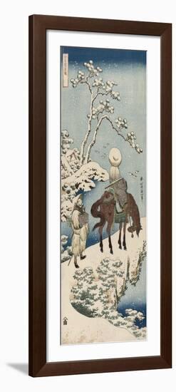 The Chinese Poet Su Dongpo, from the series 'A Mirror of Chinese and Japanese Verses'. 1833-34-Katsushika Hokusai-Framed Giclee Print