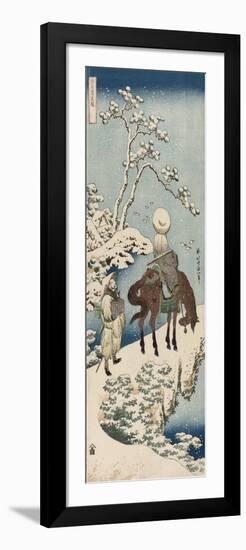 The Chinese Poet Su Dongpo, from the series 'A Mirror of Chinese and Japanese Verses'. 1833-34-Katsushika Hokusai-Framed Giclee Print