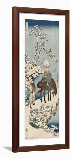 The Chinese Poet Su Dongpo, from the series 'A Mirror of Chinese and Japanese Verses'. 1833-34-Katsushika Hokusai-Framed Giclee Print