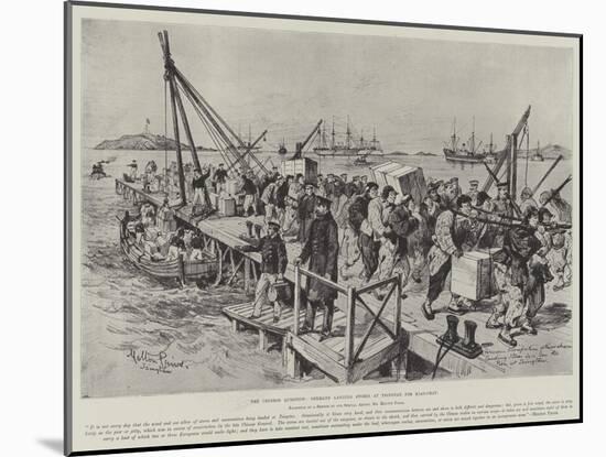 The Chinese Question, Germans Landing Stores at Tsingtan for Kiao-Chau-Melton Prior-Mounted Giclee Print