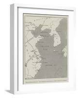 The Chinese Question, Map Showing Positions of Chief Points of Interest-Thomas Sulman-Framed Giclee Print