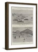 The Chinese Question, Views of Chefoo Bay and the Harbour at Port Arthur-null-Framed Giclee Print