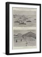 The Chinese Question, Views of Chefoo Bay and the Harbour at Port Arthur-null-Framed Giclee Print