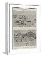 The Chinese Question, Views of Chefoo Bay and the Harbour at Port Arthur-null-Framed Giclee Print