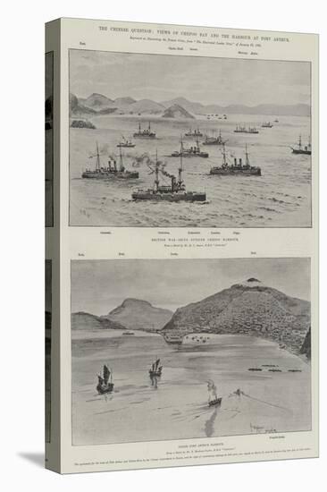 The Chinese Question, Views of Chefoo Bay and the Harbour at Port Arthur-null-Stretched Canvas