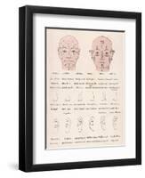 The Chinese System of Physiology - How Your Facial Characteristics Reveal Your Character-null-Framed Art Print