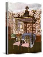 The Chippendale Chinese Bedroom, Badminton House, Gloucestershire, 1911-1912-Edwin Foley-Stretched Canvas