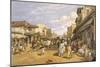 The Chitpore Road, from 'India Ancient and Modern', 1867 (Colour Litho)-William 'Crimea' Simpson-Mounted Giclee Print