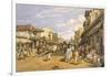 The Chitpore Road, from 'India Ancient and Modern', 1867 (Colour Litho)-William 'Crimea' Simpson-Framed Giclee Print