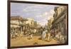 The Chitpore Road, from 'India Ancient and Modern', 1867 (Colour Litho)-William 'Crimea' Simpson-Framed Giclee Print