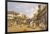 The Chitpore Road, from 'India Ancient and Modern', 1867 (Colour Litho)-William 'Crimea' Simpson-Framed Giclee Print