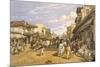 The Chitpore Road, from 'India Ancient and Modern', 1867 (Colour Litho)-William 'Crimea' Simpson-Mounted Premium Giclee Print