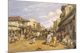 The Chitpore Road, from 'India Ancient and Modern', 1867 (Colour Litho)-William 'Crimea' Simpson-Mounted Premium Giclee Print