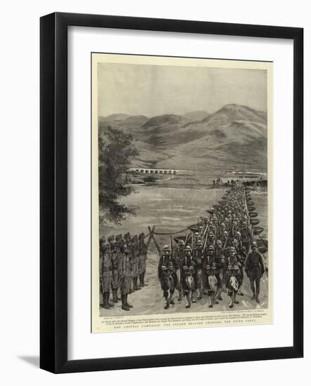 The Chitral Campaign, the Second Brigade Crossing the River Cabul-Joseph Nash-Framed Giclee Print